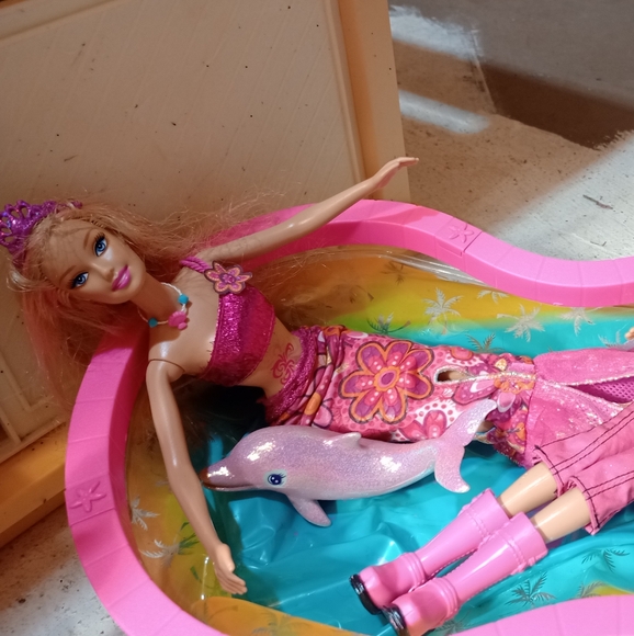 Barbie in a Mermaid Tail Barbie Merliah Doll & Zuma the dolphin toy - Picture 1 of 15